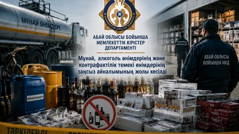 Сотрудники Департамента государственных доходов по области Абай нанесли удар по теневому рынку: пресечён крупный нелегальный оборот нефтепродуктов и алкогольной продукции