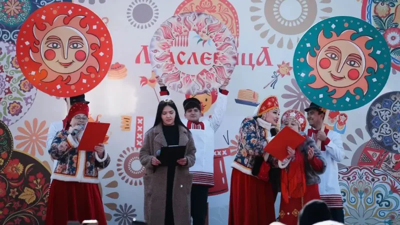 Праздник Масленицы встретили семейчане
