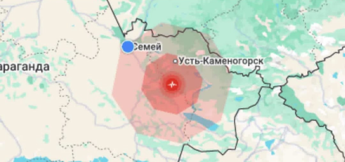 На территории области Абай зарегистрировано землятресение