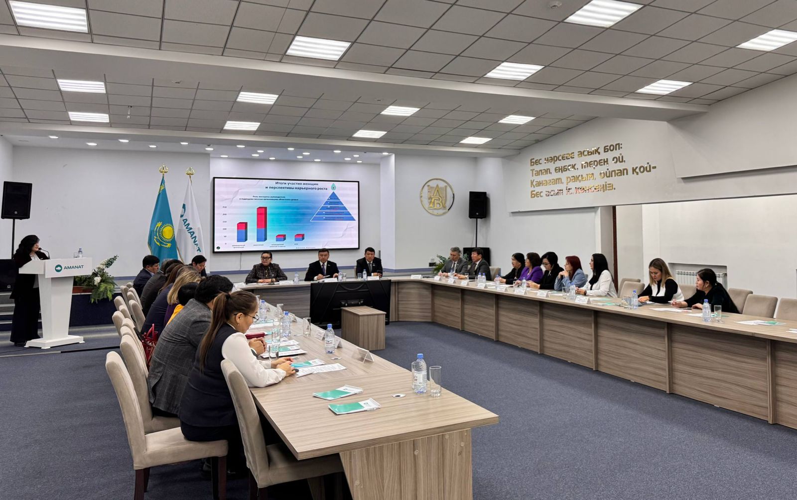 В Абайском районе состоялось расширенное заседание депутатской фракции партии «АМАНАТ»
