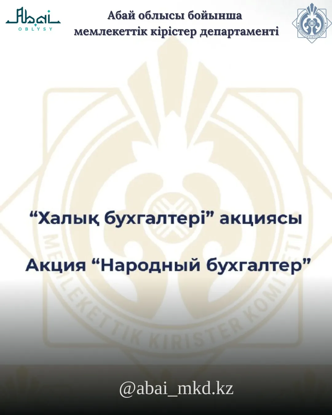 В Казахстане стартует акция «Народный бухгалтер» для предпринимателей и малого бизнеса