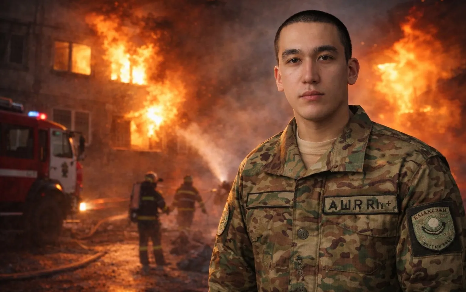 Көршісін өрттен құтқарған семейлік Ұлттық ұлан сапына қосылды