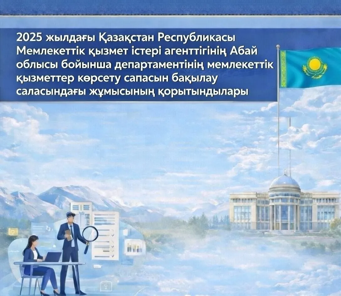 2025 жылы Абай облысында мемлекеттік қызметтер көрсету сапасын бақылау жұмыстарының қорытындылары