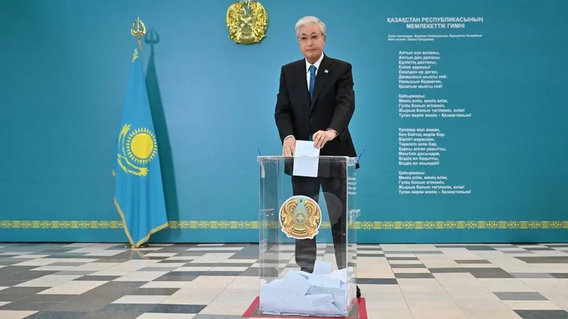 Президент Касым-Жомарт Токаев проголосовал на республиканском референдуме