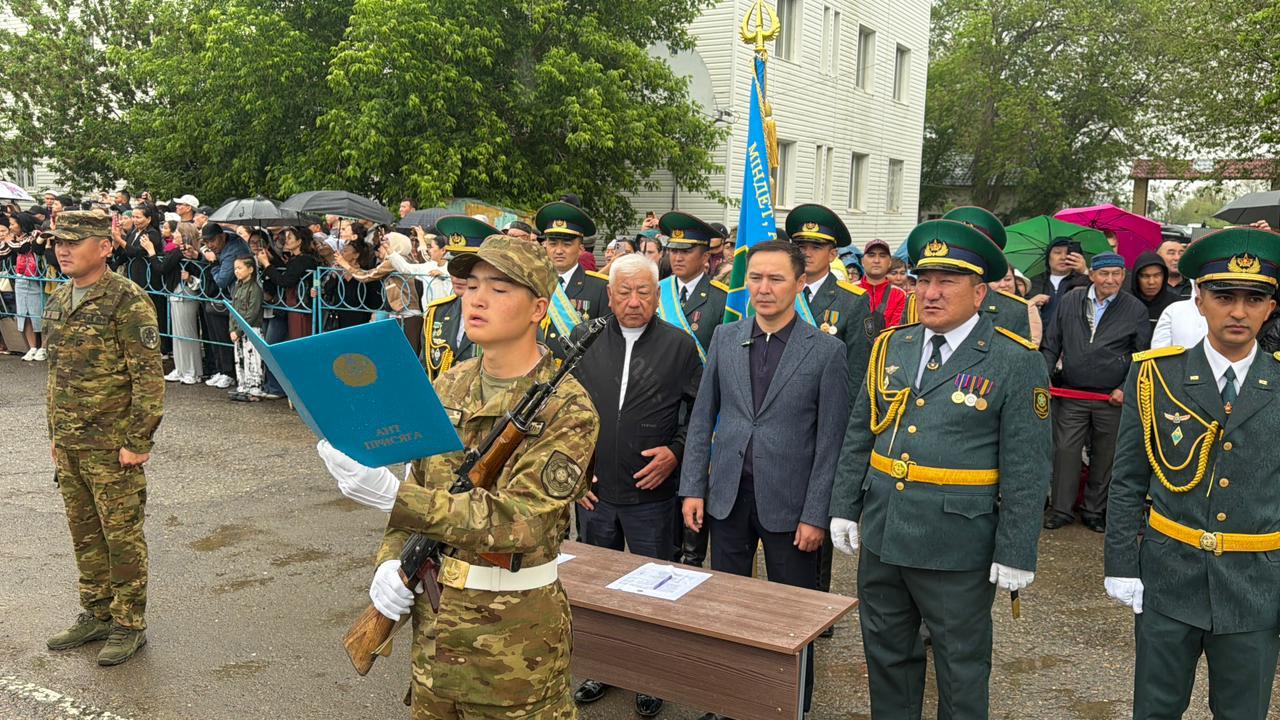 В Маканчинском районе области Абай состоялась церемония принятия Военной присяги молодыми пограничниками